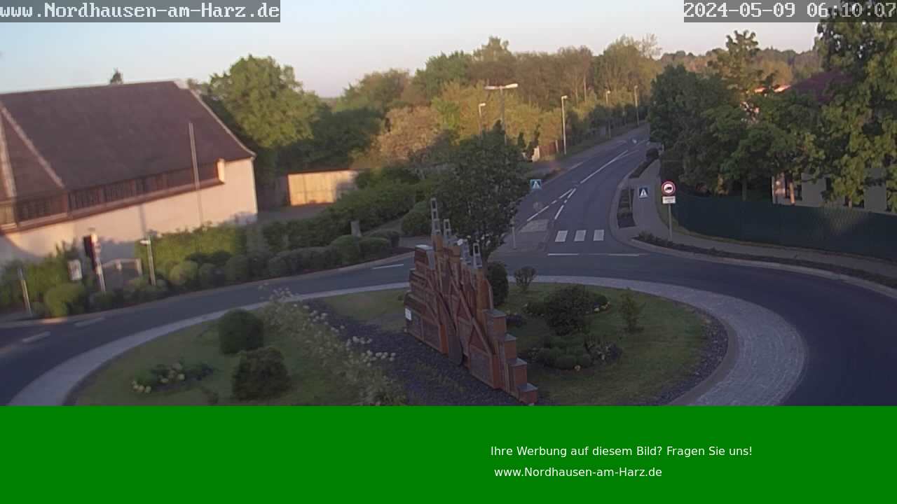 Webcam Nordhausen Hesseröder Str. Kreisverkehr Str. d. Genossenschaften