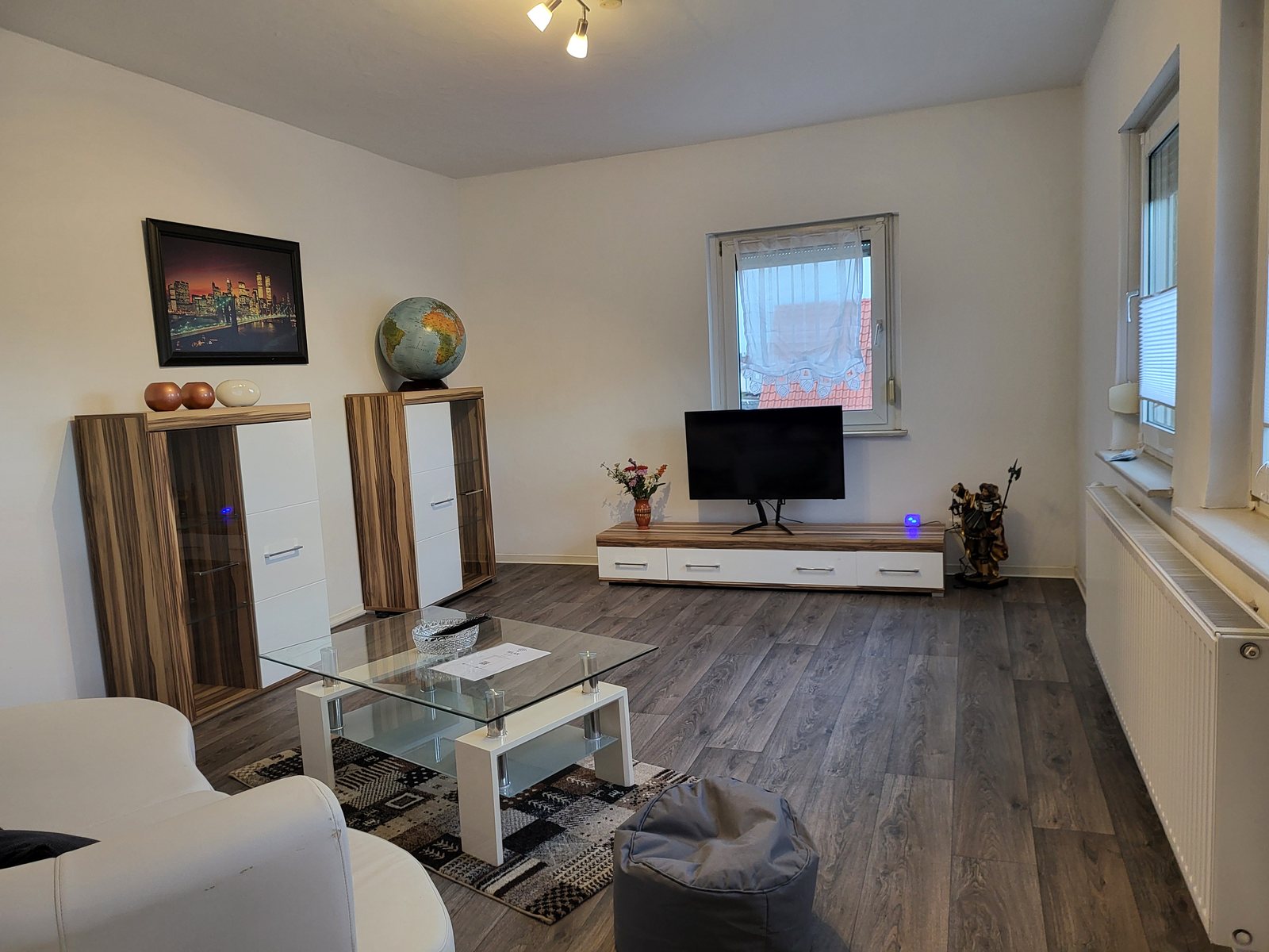 Wohnzimmer der Ferienwohnung im 1. Obergeschoss in Nordhausen